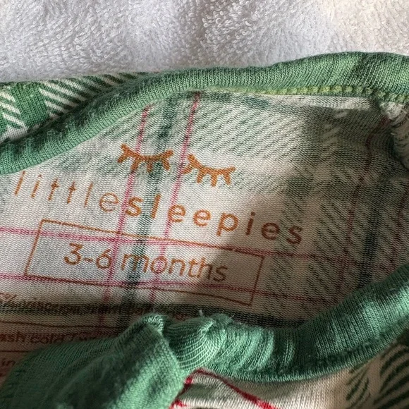 Little Sleepies Forest Plaid Kids Footie - Picture 3 of 3